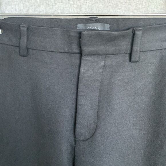 COS Ponte Knit Ankle Zipper Pants Women Stretch Black Stretch Slim Fit Size 30R - Picture 8 of 16